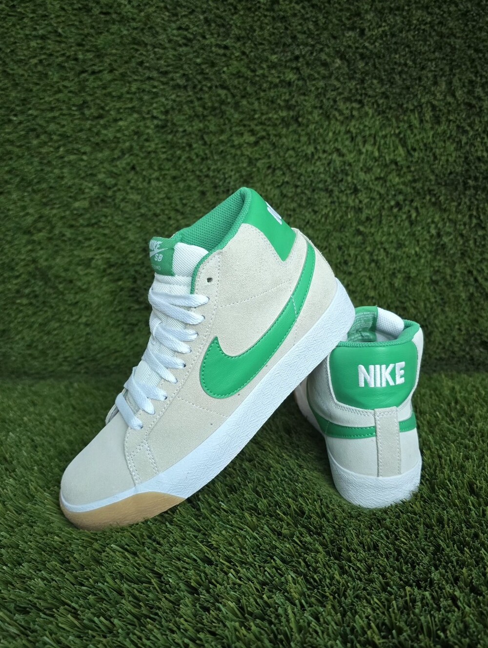 Nike SB Zoom Blazer Mid Summit White/Lucky Green